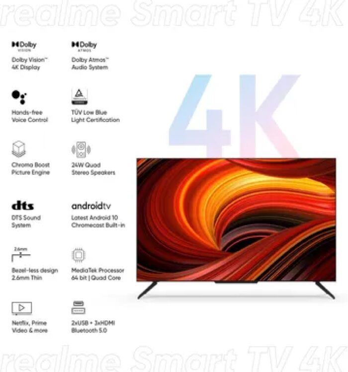 Realme 80 cm (32 Inches) Full HD Smart Android LED TV 32 (Black) (2020 Model) - Image 9