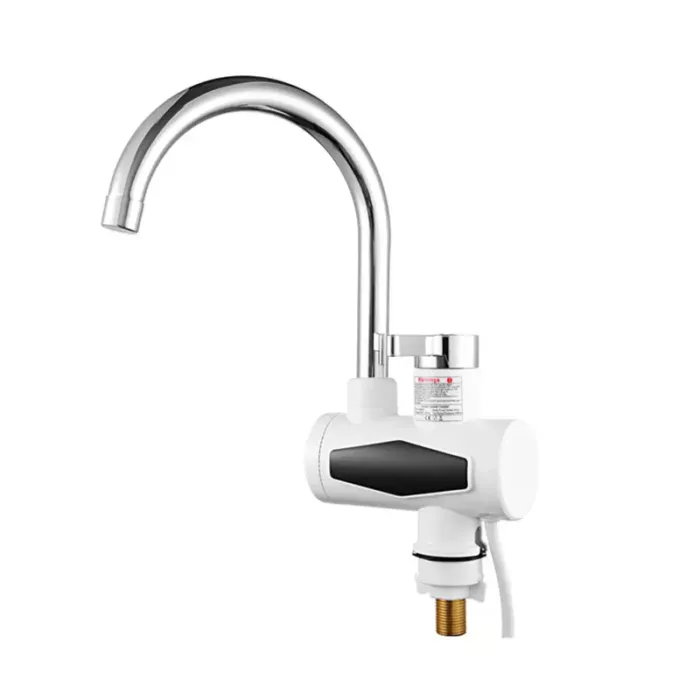 Instant Water Geyser (Instant-Electric-Water-Heater-Faucet-Hot-Tap-with-Shower-Home-Kitchen-Bathroom, White)