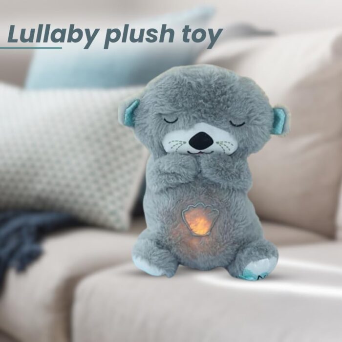 Baby Sound Light Bear Soothe Breathing, Sensory Details Music Lights Rhythmic Breathing Motion Musical for Children to Relax and Sleep Baby Toy Plush Best Gift for Kids - Image 7