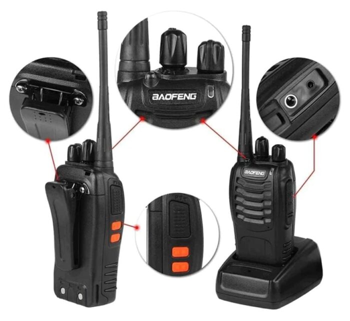 Walkie Talkie for Kids Light Weight with Rechargeable Battery - 2 Way Radio Fun and - Set of 2 - Black Playtime Adventure for Kids and All Ages - Image 7