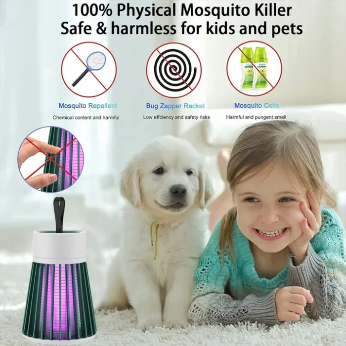 Mosquito Catcher / Killing Machine for Home - Electric Shock Insect Trap Lamp - Photon F Catcher & LED Fly Zapper - Hunter Mosquito Killer Lamp for Indoor & Outdoor Use - Electronic Safeway Mosquitoes Killer - Image 5