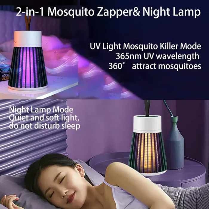 Mosquito Catcher / Killing Machine for Home - Electric Shock Insect Trap Lamp - Photon F Catcher & LED Fly Zapper - Hunter Mosquito Killer Lamp for Indoor & Outdoor Use - Electronic Safeway Mosquitoes Killer - Image 3