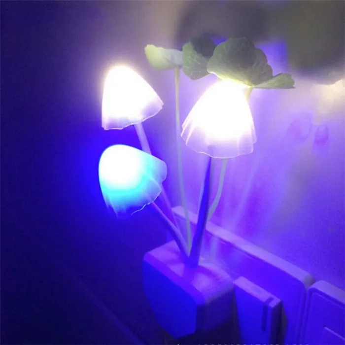 SHRSKY Automatic Sensor Light - SETUP-2 Mushroom Light, Color Changing LED Night Light, Sensor Based Auto On/Off in Darkness Night Lamp, Smart Night Bulb with Plug for Bedroom, Home Decoration, - Image 5