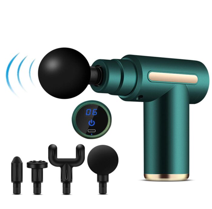 Gun Massager Machine For Pain Relief I Portable Deep Tissue Massage Gun for Athletes I Fascial Gun I Handheld Electric Percussion Muscle Massager Gun I Neck Back Body Massager