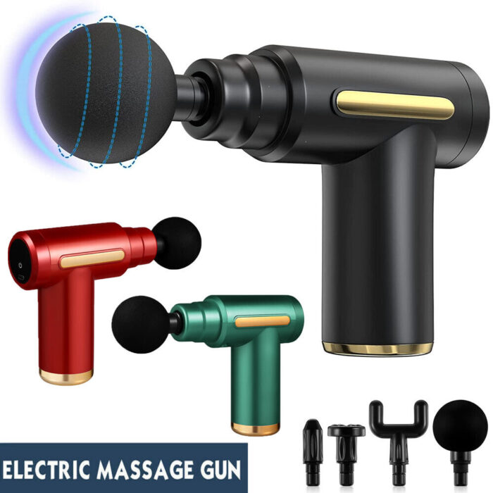 Gun Massager Machine For Pain Relief I Portable Deep Tissue Massage Gun for Athletes I Fascial Gun I Handheld Electric Percussion Muscle Massager Gun I Neck Back Body Massager - Image 6